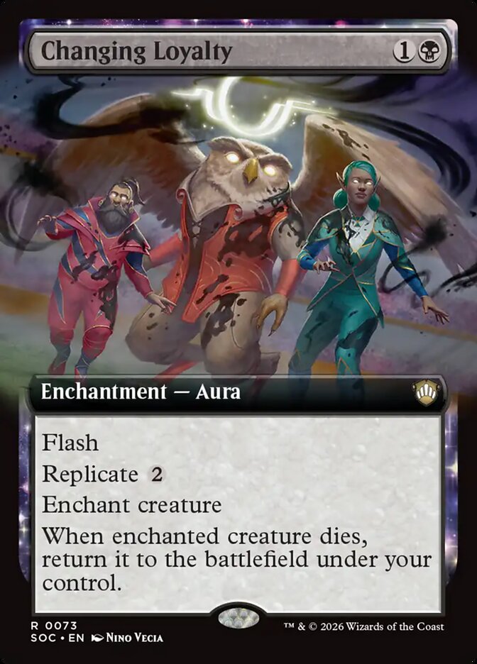 Changing Loyalty Extended Art SOS Commander #023