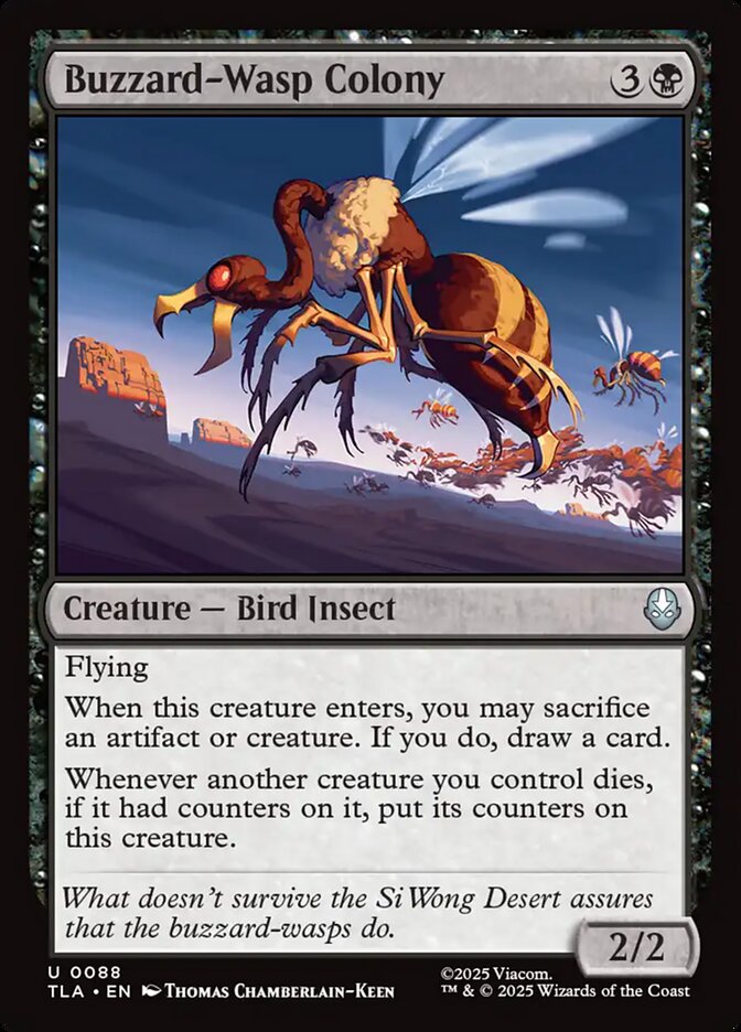 Buzzard-Wasp Colony Avatar The Last Airbender #088 MTG Single Card Front