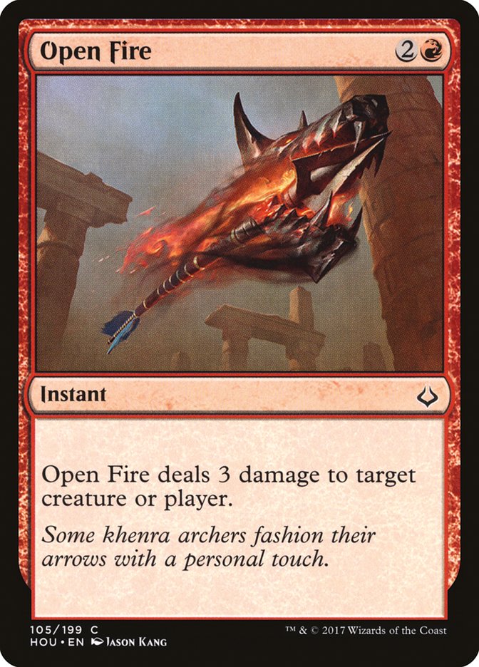 Hour of Devastation Open Fire #105 Card Front