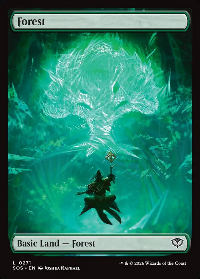 Forest Secrets of Strixhaven Full Art Basic Land #271Card Front