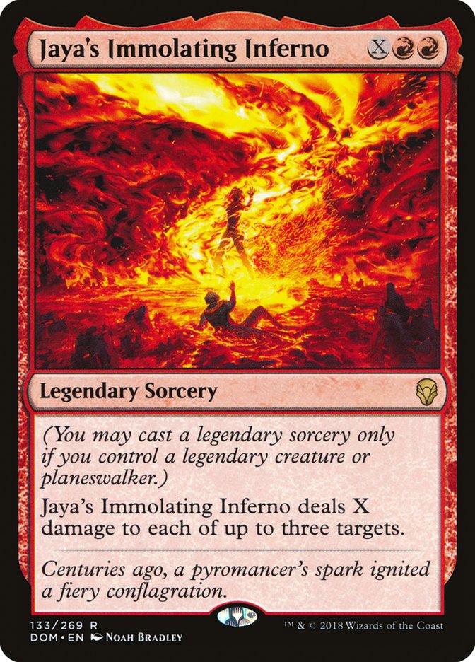 Jaya's Immolating Inferno Dominaria #133