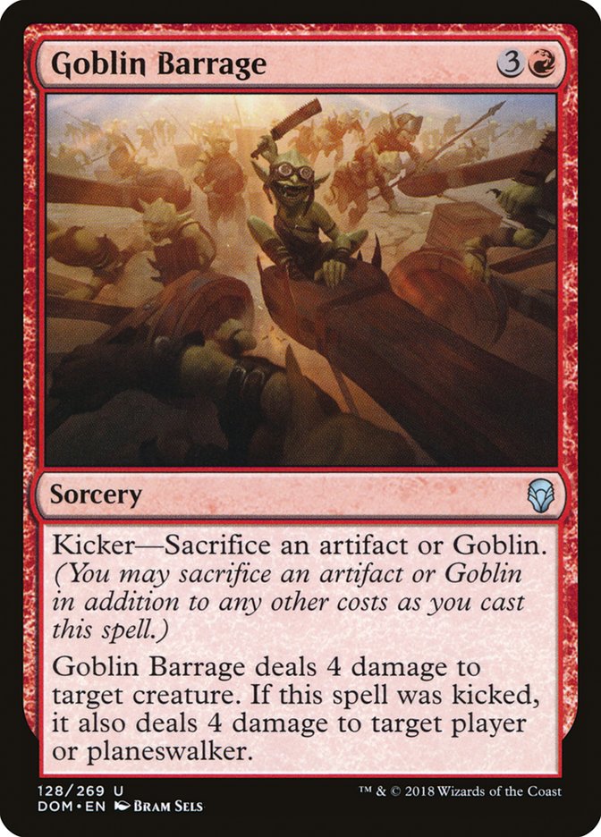 Goblin Barrage Dominaria #128