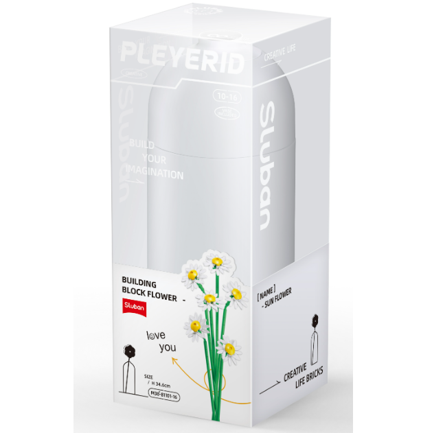 Sluban Daisy Flower Brick Kit - Pleyerid