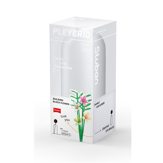White vase with decorative flowe...