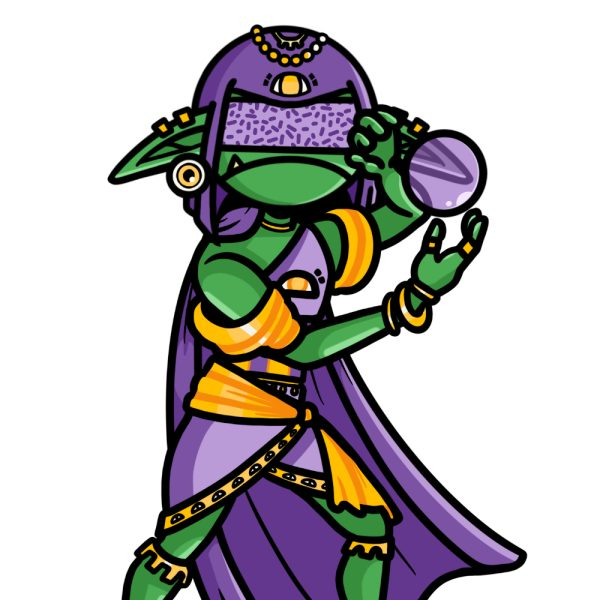 Dice Goblin The Seer - RPG Dice Set with Mini Dice Bag & Sticker