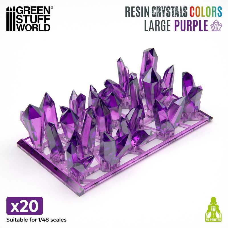 Purple Large Resin Crystals - Green Stuff World