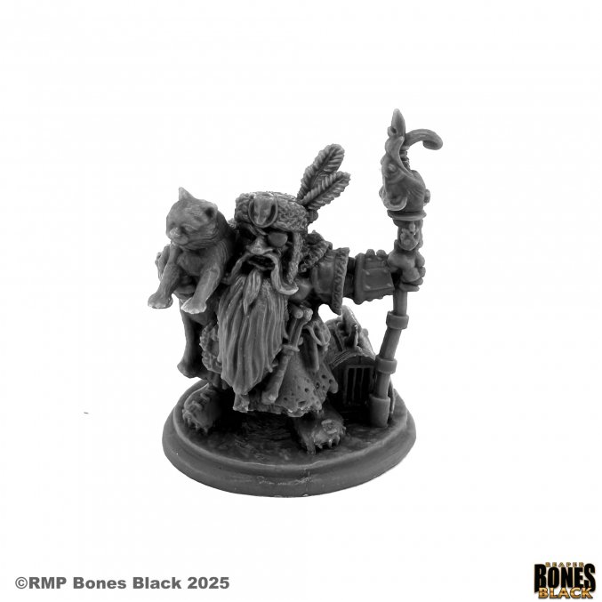 44231 Boren Backslap Dwarf Ratcatcher - Reaper Bones Black
