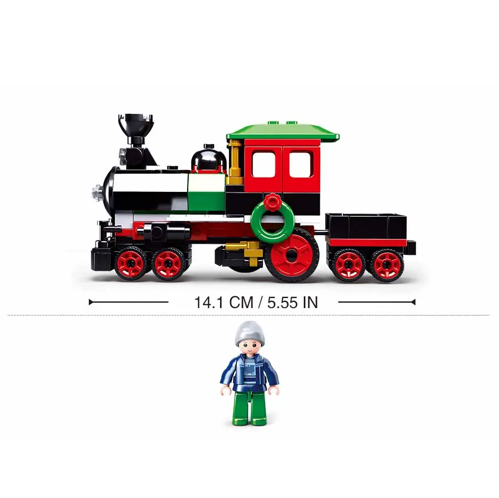 Sluban Train - New Year Town Building Brick Kit