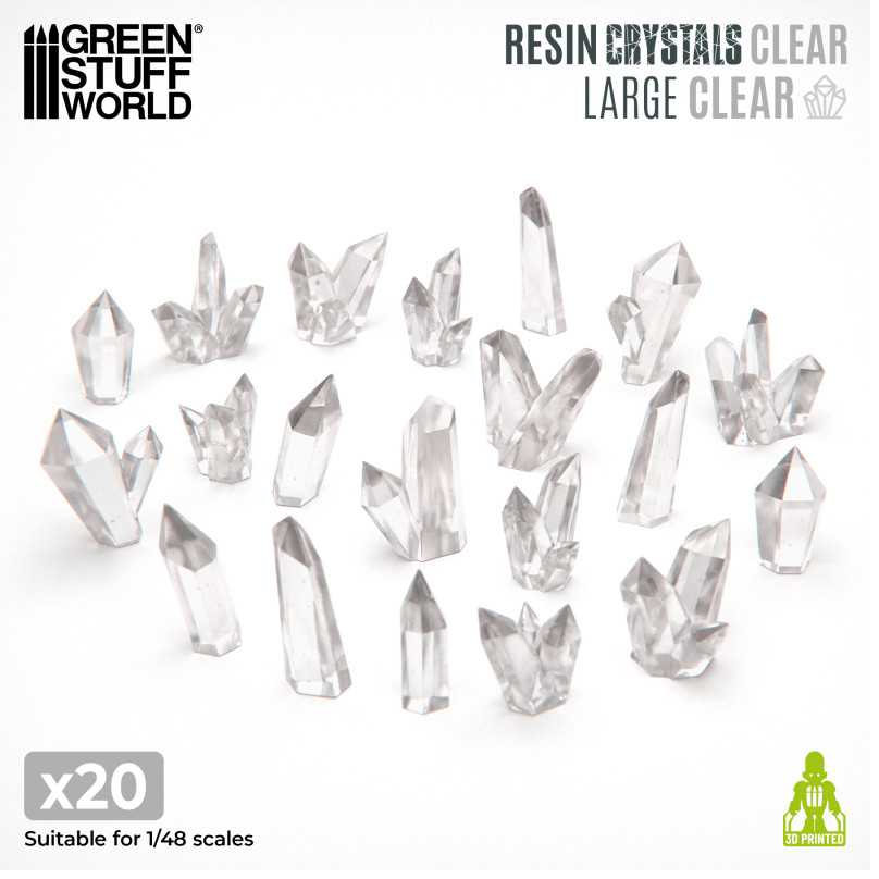 Clear Resin Crystals - Large