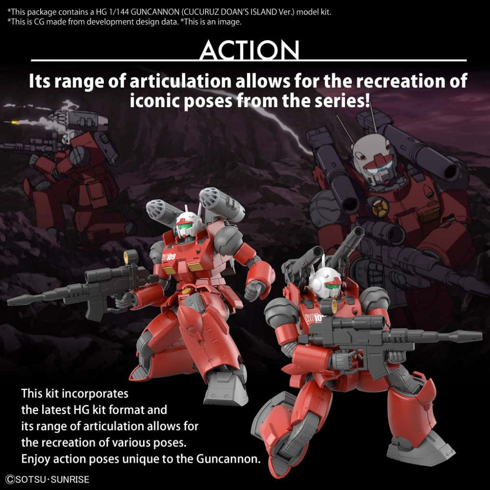 RX-77-02 Guncannon (Cucuruz Doan’s Island) - 1/144 Gunpla Model Kit