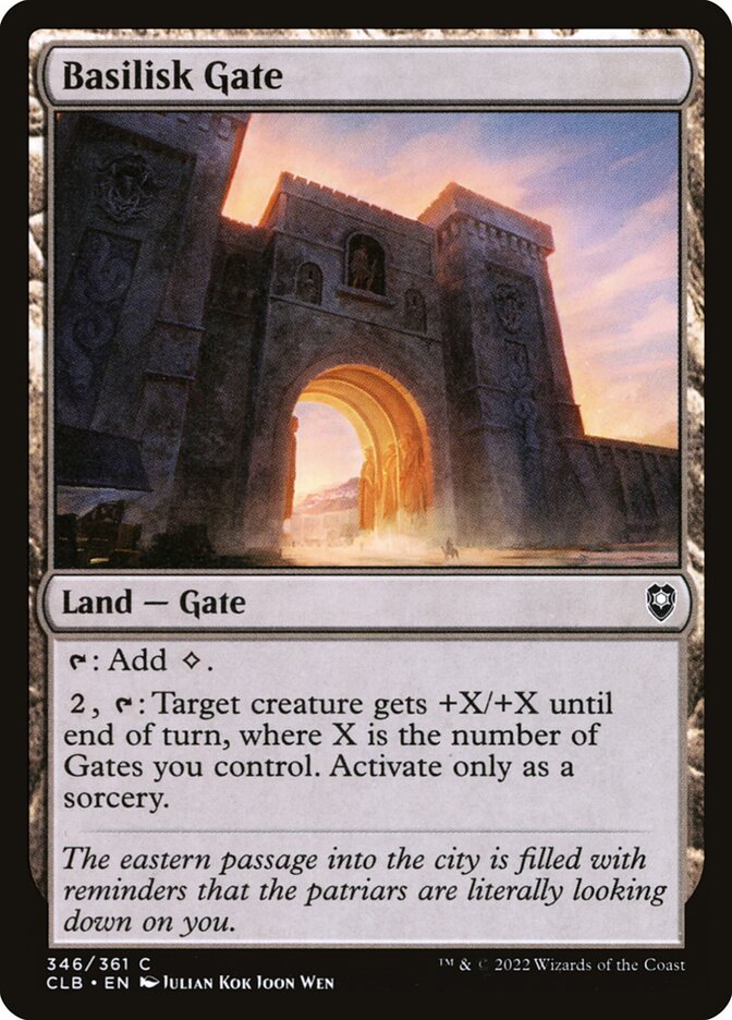 Basilisk Gate - Commander Legends #346 Card Front