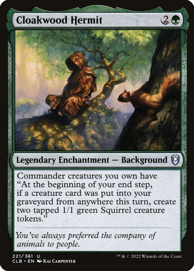Cloakwood Hermit - Commander Legends #221 Card Front