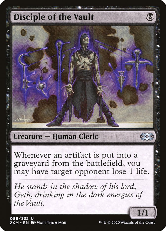 Disciple of the Vault Double Masters #086 Card Front