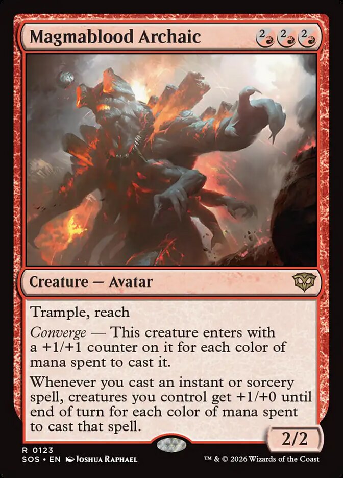 Magmablood Archaic Secrets of Strixhaven #123Card Front