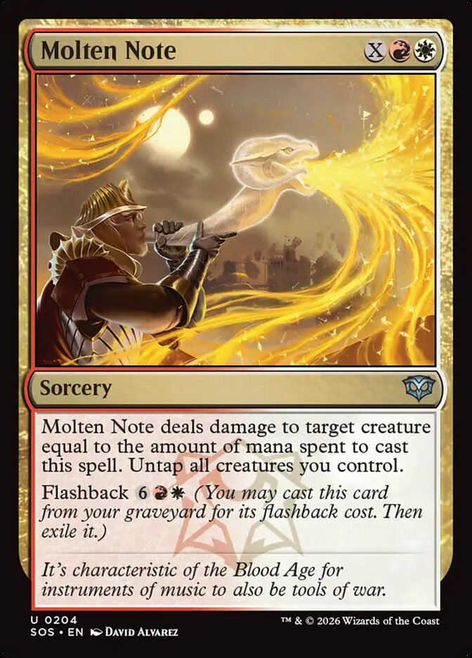 Molten Note Secrets of Strixhaven #204Card Front