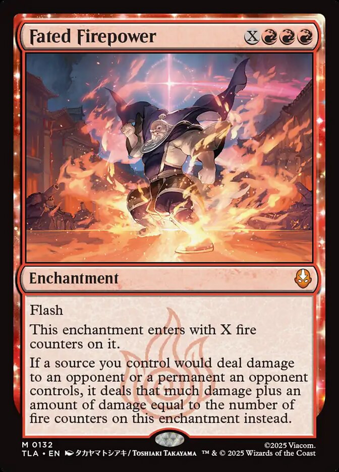 Fated Firepower Avatar The Last Airbender #132 MTG Single Card Front