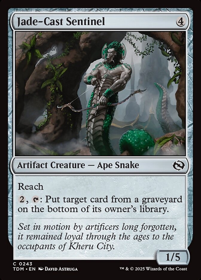 Jade-Cast Sentinel Tarkir Dragonstorm #243