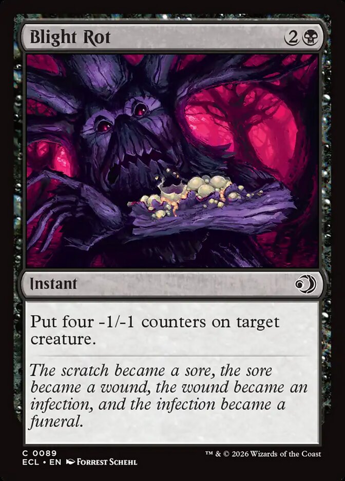 Blight Rot Lorwyn Eclipsed #089