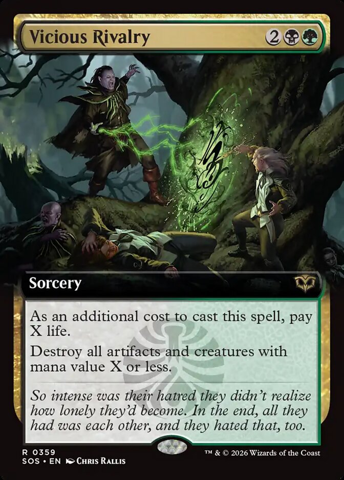 Vicious Rivalry Secrets of Strixhaven Extended Art #359Card Front