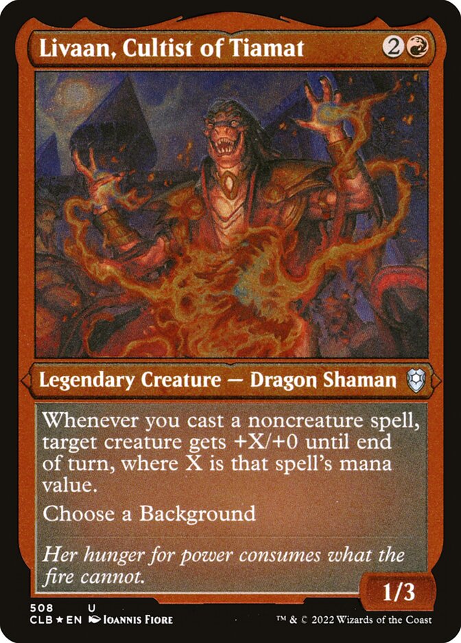 Livaan, Cultist of Tiamat - Commander Legends #508 Card Front