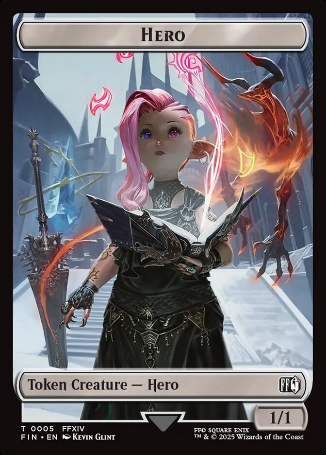 Final Fantasy Hero Token #005 Card Front