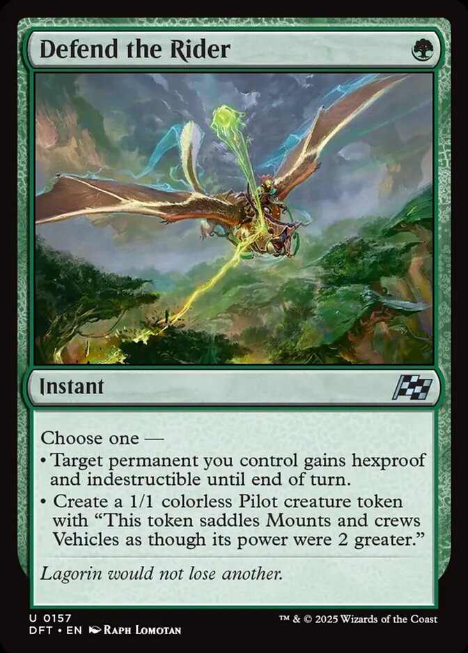 Defend the Rider Aetherdrift #157