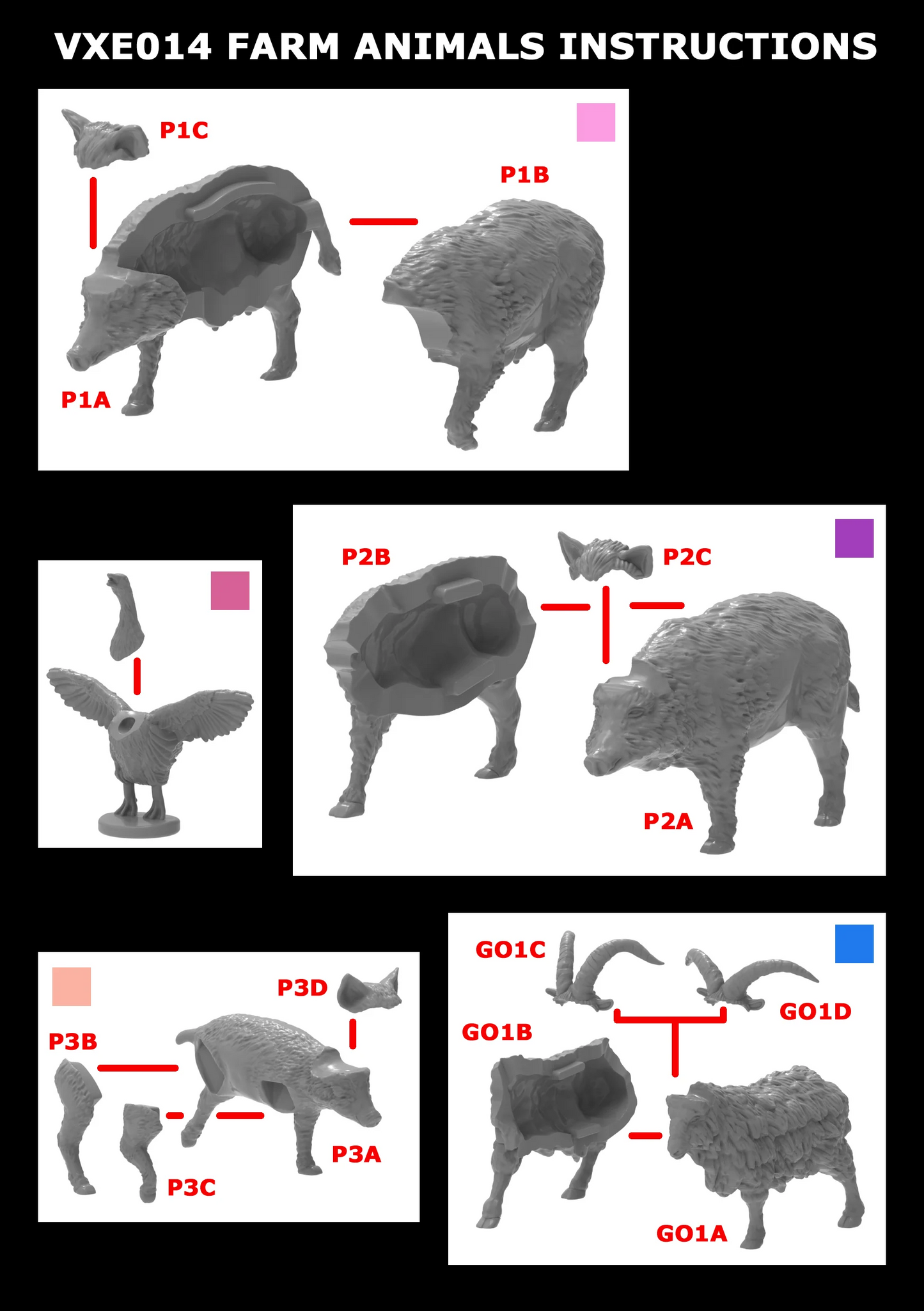 Victrix Medieval Farm Animals
