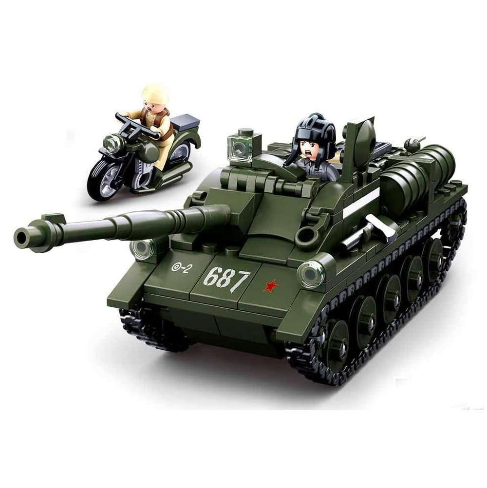 Sluban WW2 SU-85 Tank Destroyer - Model Bricks Kit