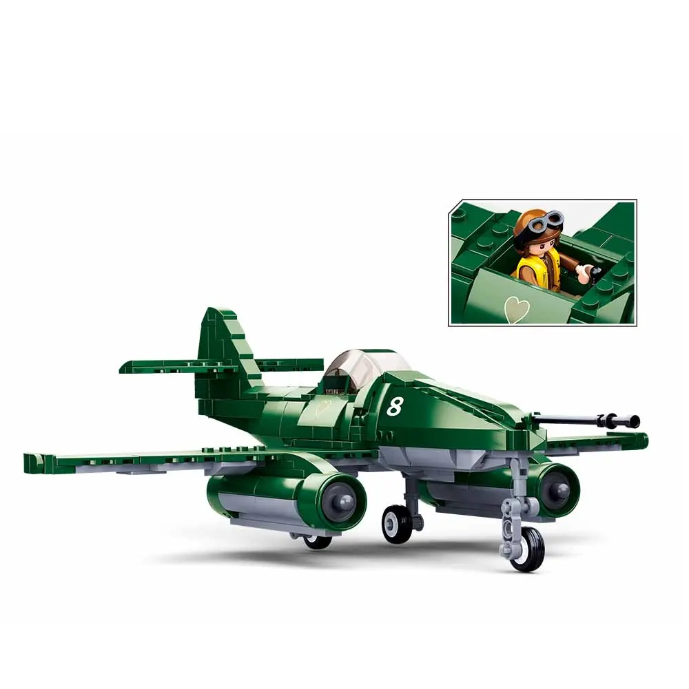 Sluban Battle of Budapest ME-262 Fighter - WW2 Army Building Brick Kit