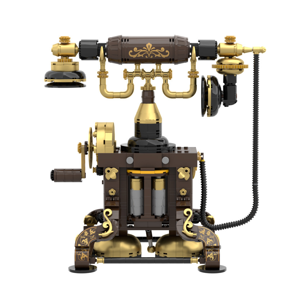 Retro Rotary Telephone Brick Building Set - Pantasy