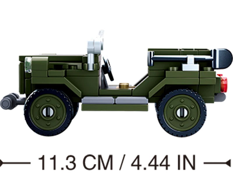 Sluban Allied Field Jeep - WW2 Building Brick Kit