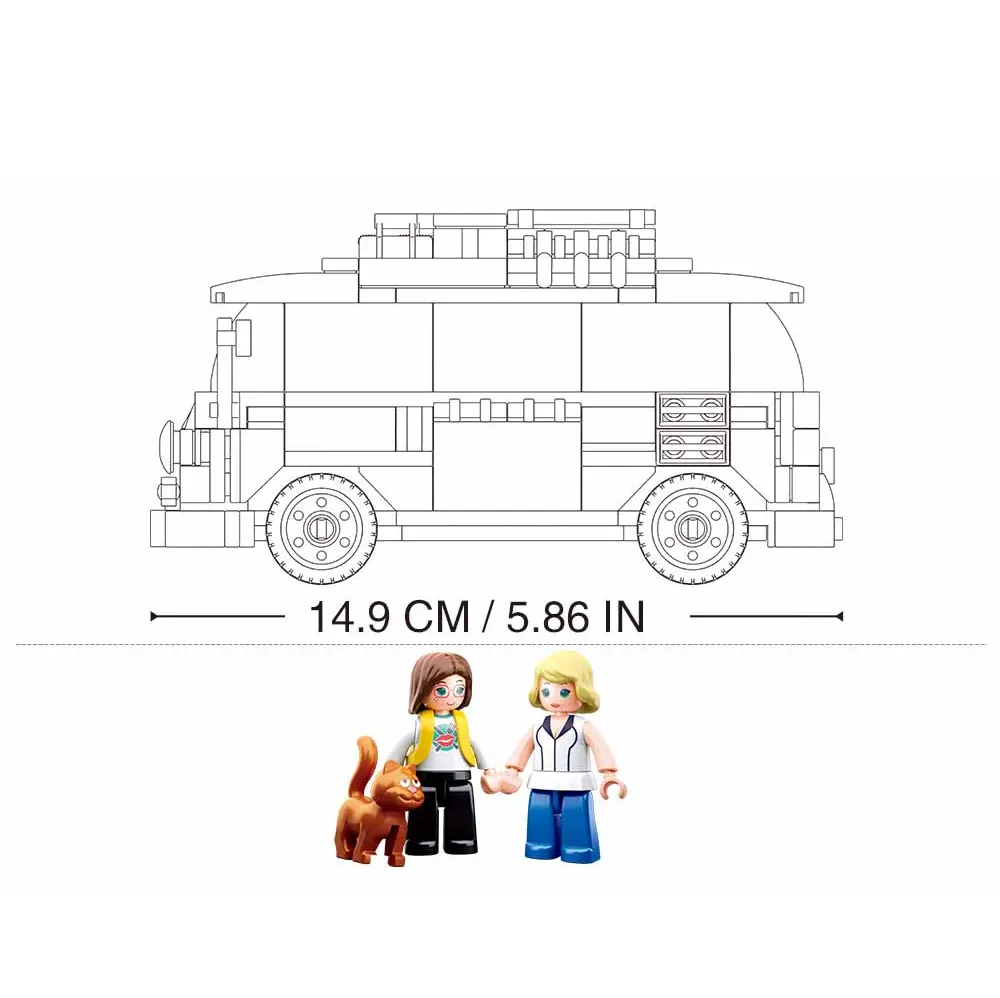 Sluban Campervan - Building Brick Kit