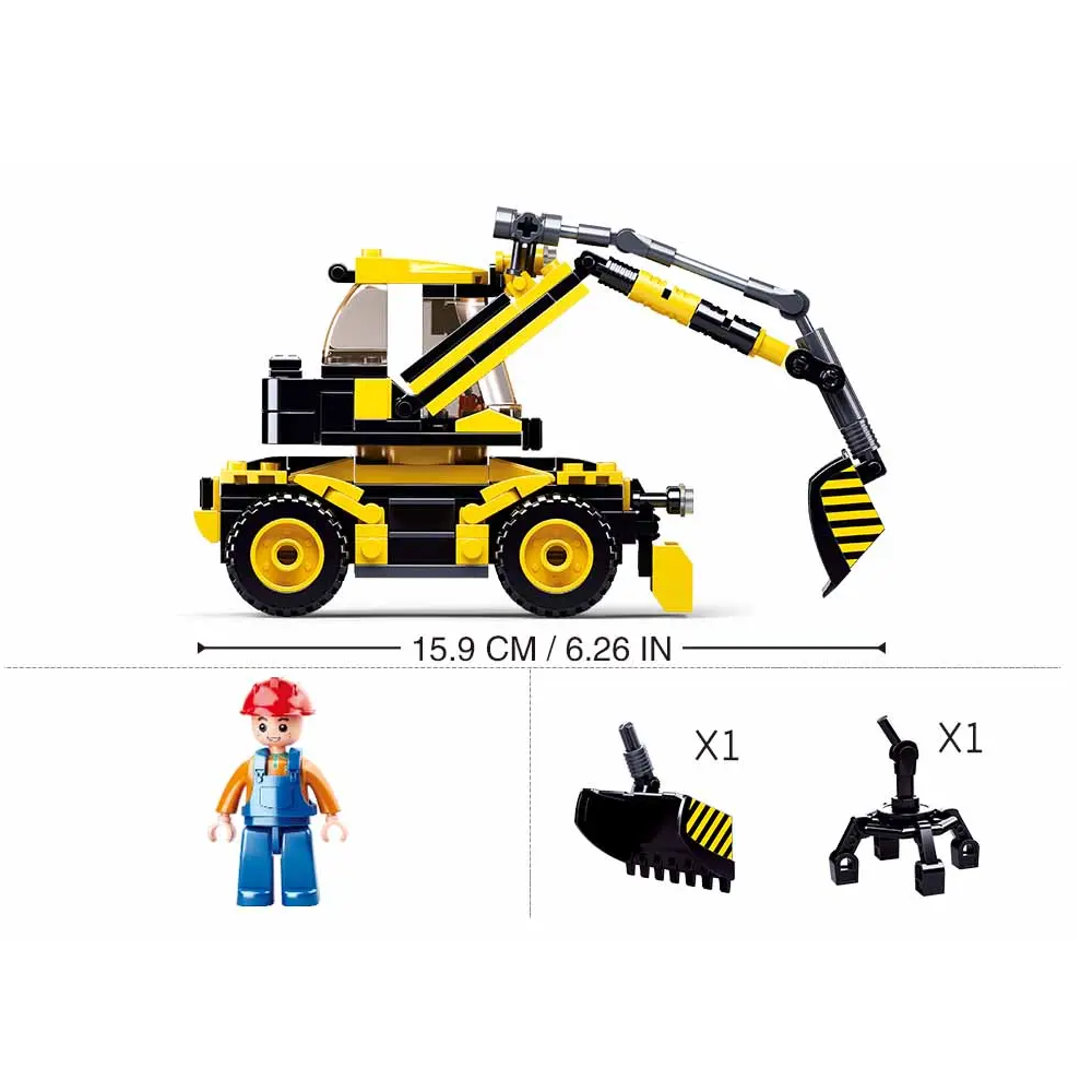Sluban Excavator - Town Construction Building Brick Kit