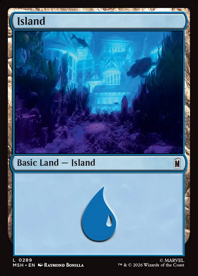 Marvel Superheroes Island Card Front