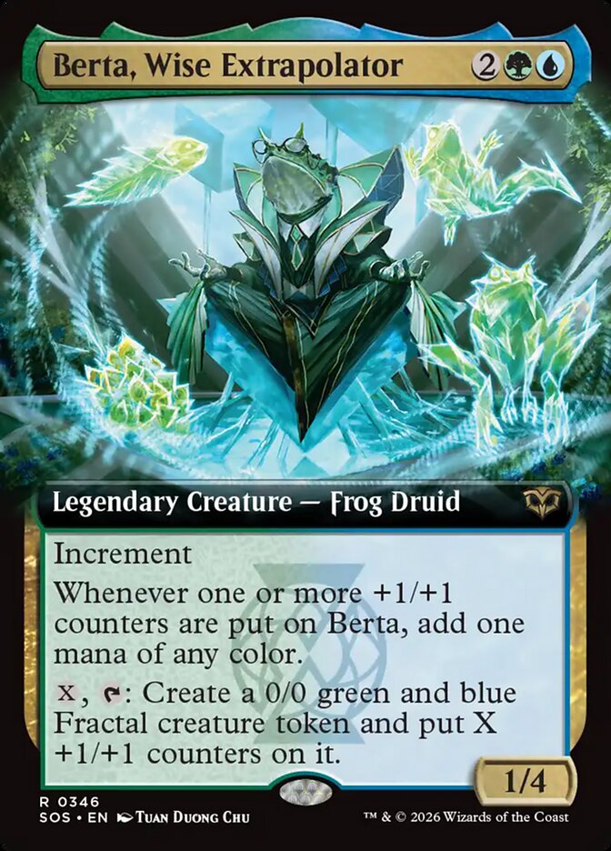 Berta, Wise Extrapolator Secrets of Strixhaven Extended Art #346Card Front