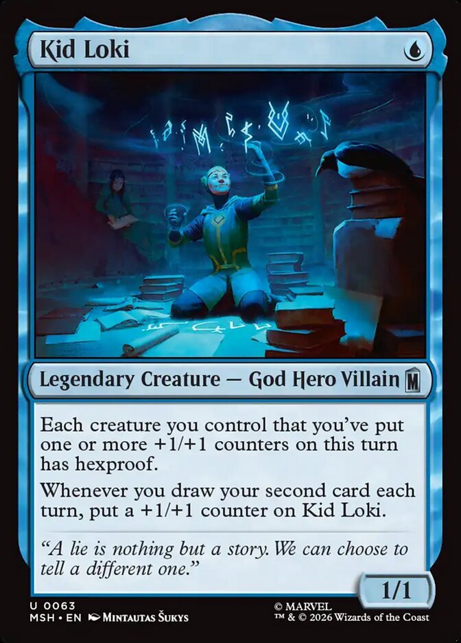 Marvel Superheroes Kid Loki Card Front
