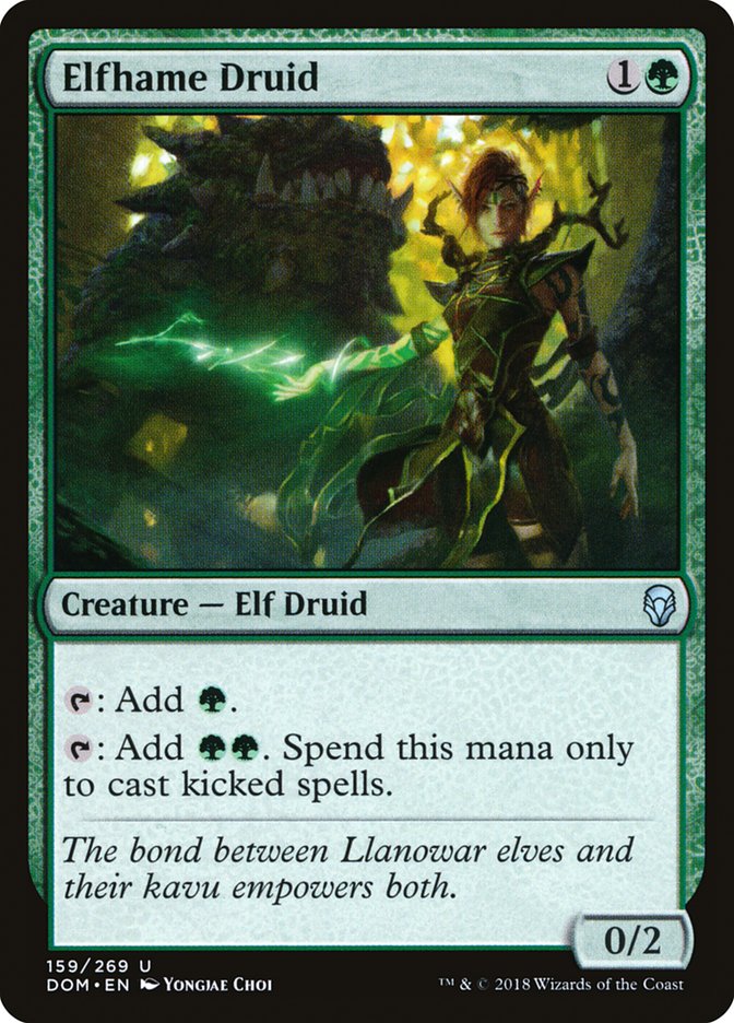 Elfhame Druid Dominaria #159