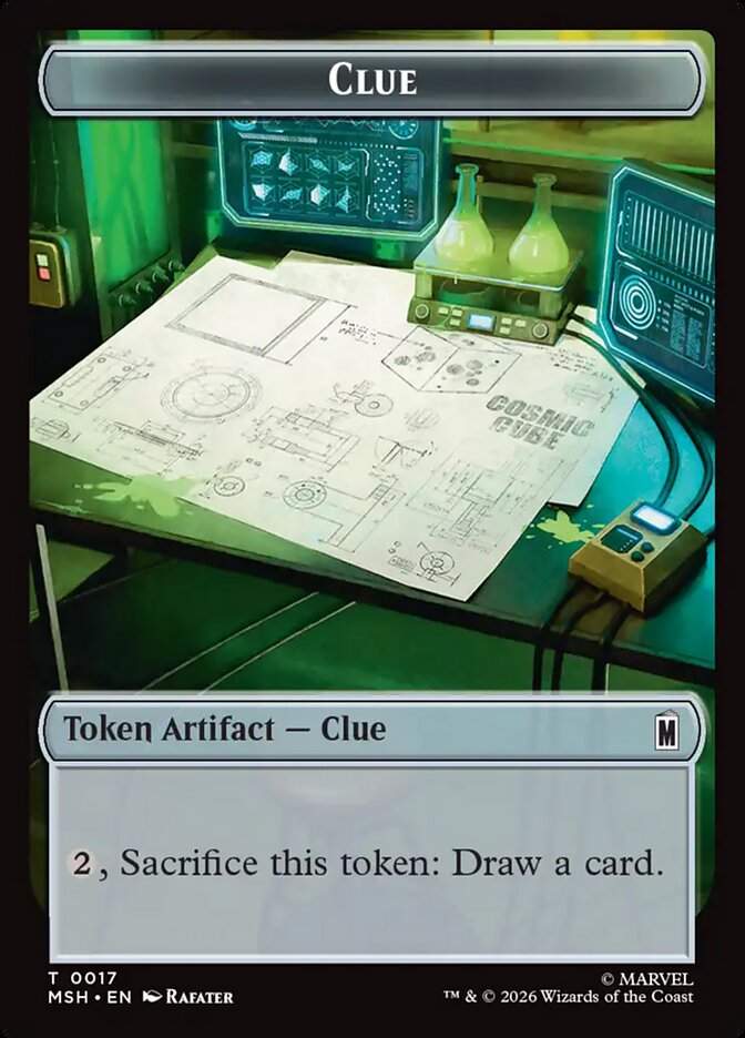 Marvel Superheroes Clue Card Front