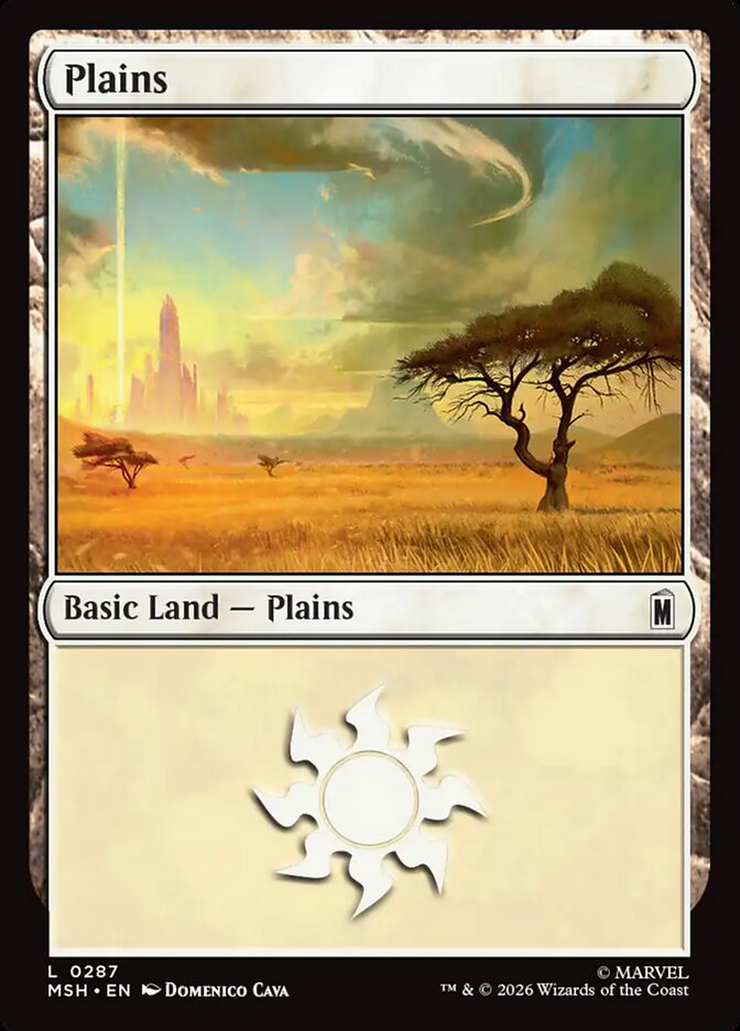 Marvel Superheroes Plains Card Front
