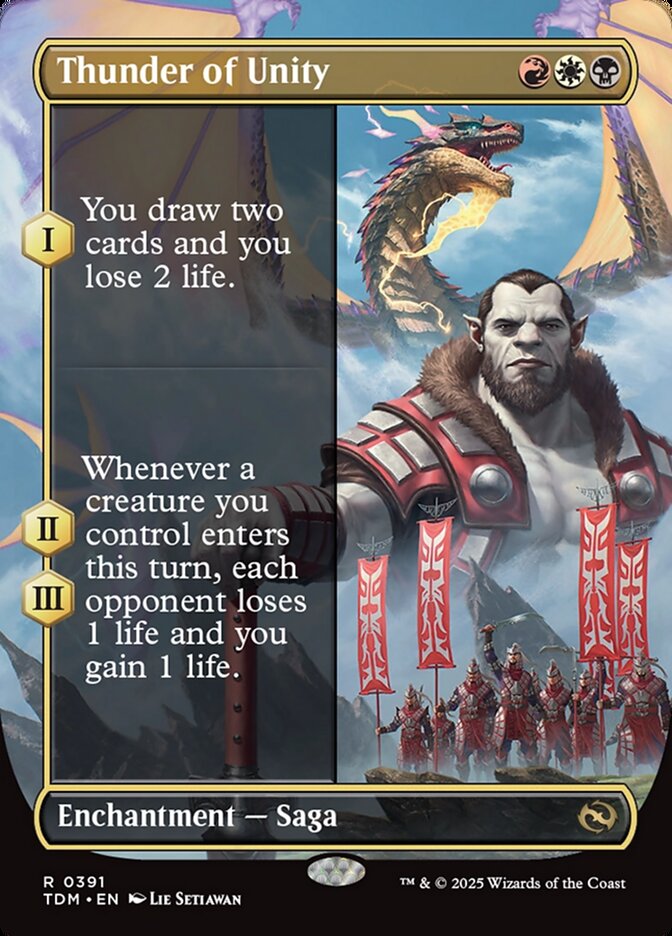Borderless Thunder of Unity Tarkir Dragonstorm #391