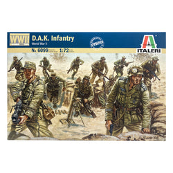Italeri WWII D.A.K. Infantry 1/72 Scale Figures