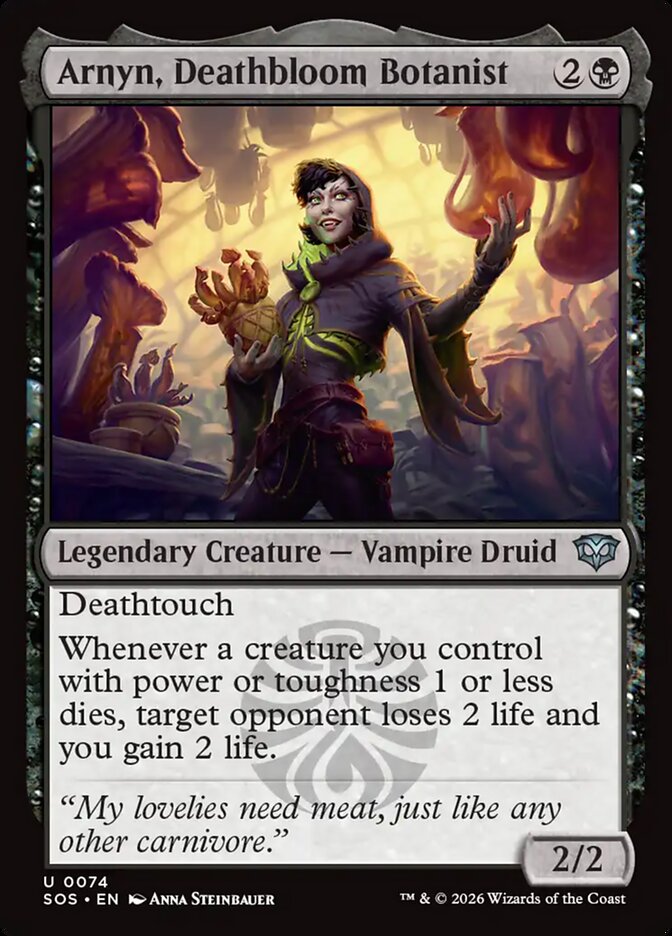 Arnyn, Deathbloom Botanist Secrets of Strixhaven #074Card Front