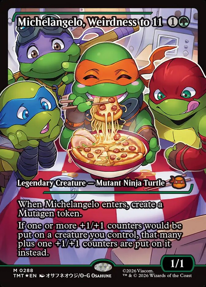 Michelangelo, Weirdness to 11 Showcase #288