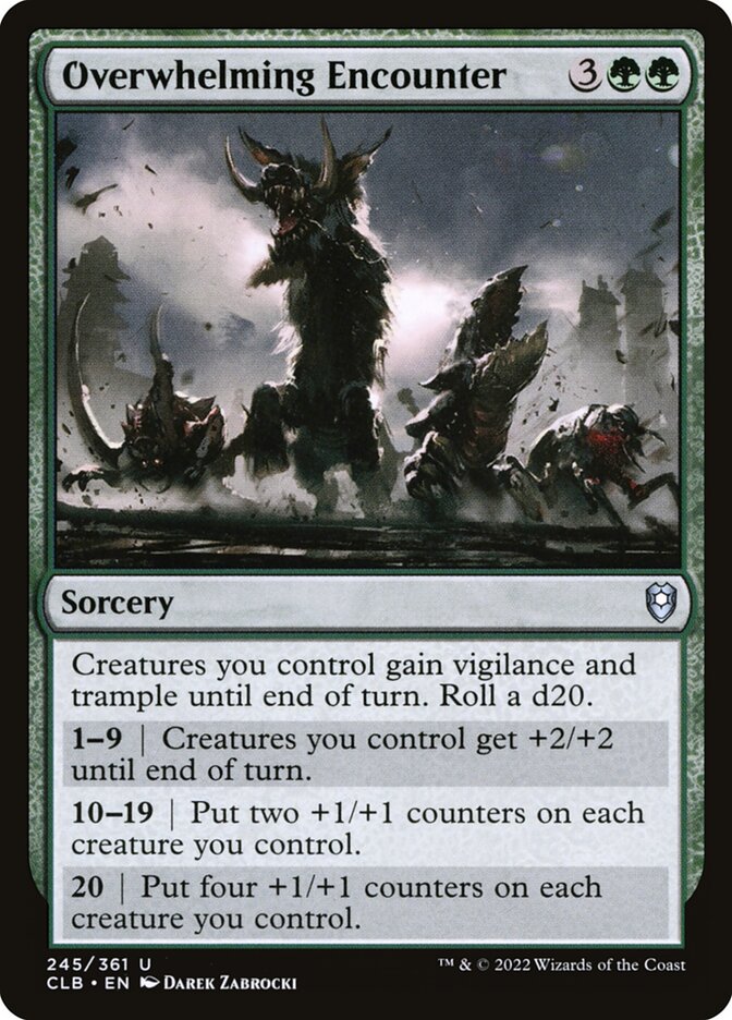 Overwhelming Encounter - Commander Legends #245 Card Front