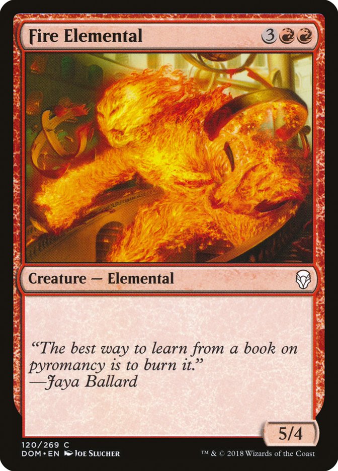 Fire Elemental Dominaria #120