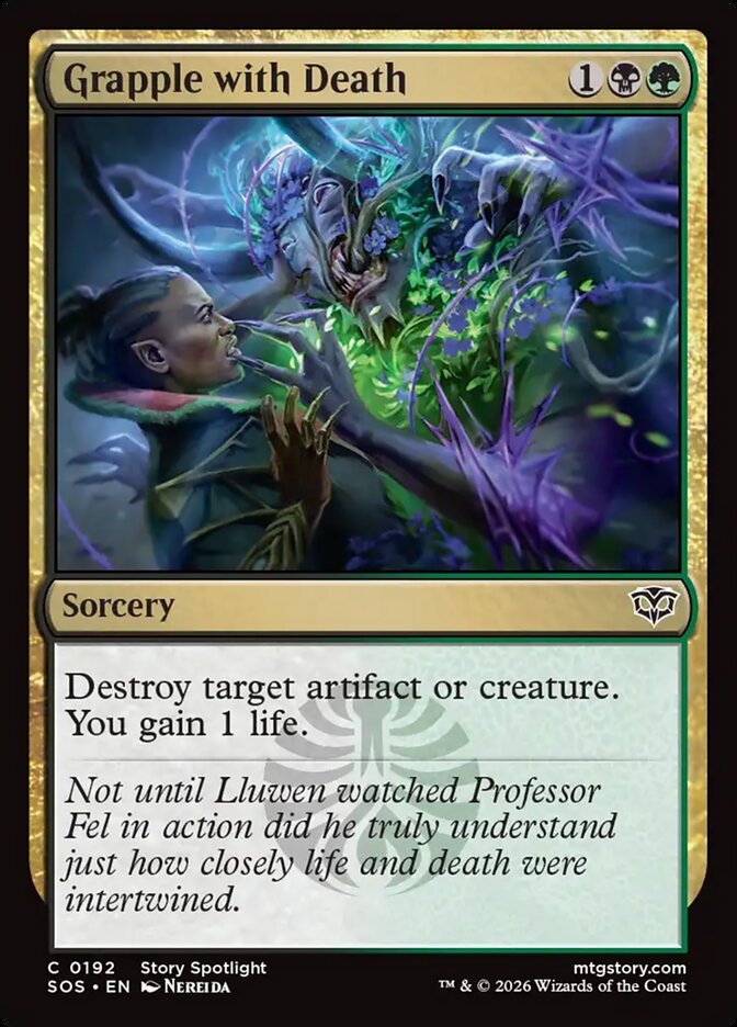 Grapple with Death Secrets of Strixhaven #192Card Front