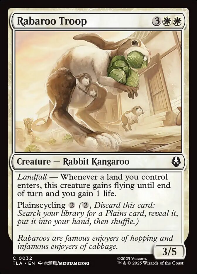 Rabaroo Troop Avatar The Last Airbender #032 MTG Single Card Front
