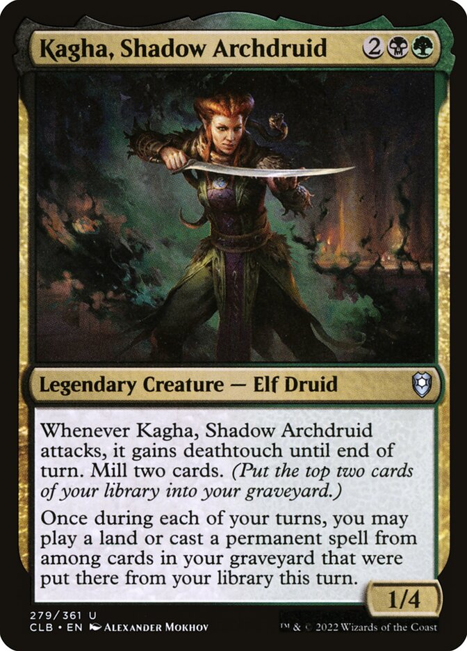 Kagha, Shadow Archdruid - Commander Legends #279 Card Front