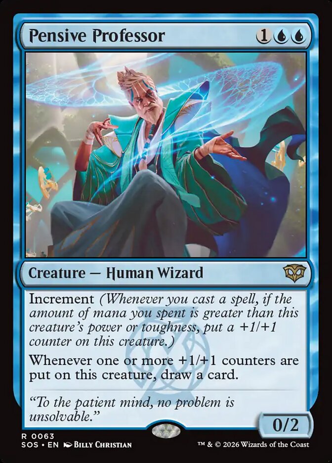 Pensive Professor Secrets of Strixhaven #063Card Front