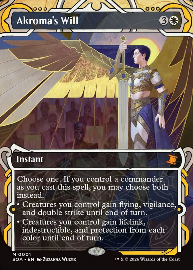 Akroma's Will Secrets of Strixhaven Mystical Archive #001Card Front